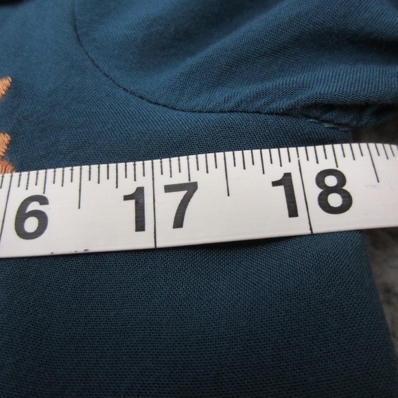 Jodifl Top Womens M Colorful cuff Sleeve Flower Roomy Retro Loose Relax fit - Picture 11 of 14